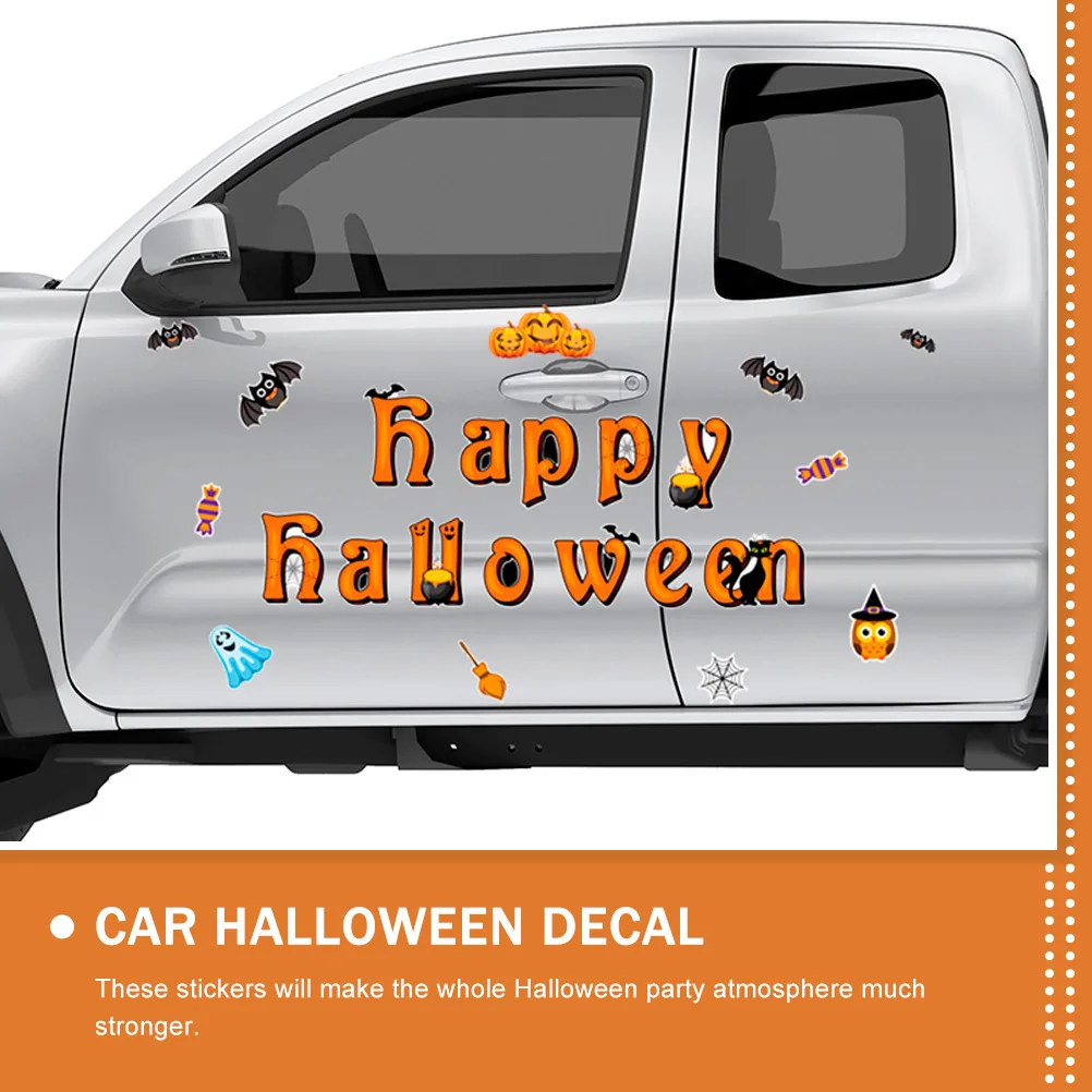 

1Set Festival Halloween Magnetic Door Sticker PVC Garage Decor Car Trunk Decal Outdoor Party Halloween Garage Decor