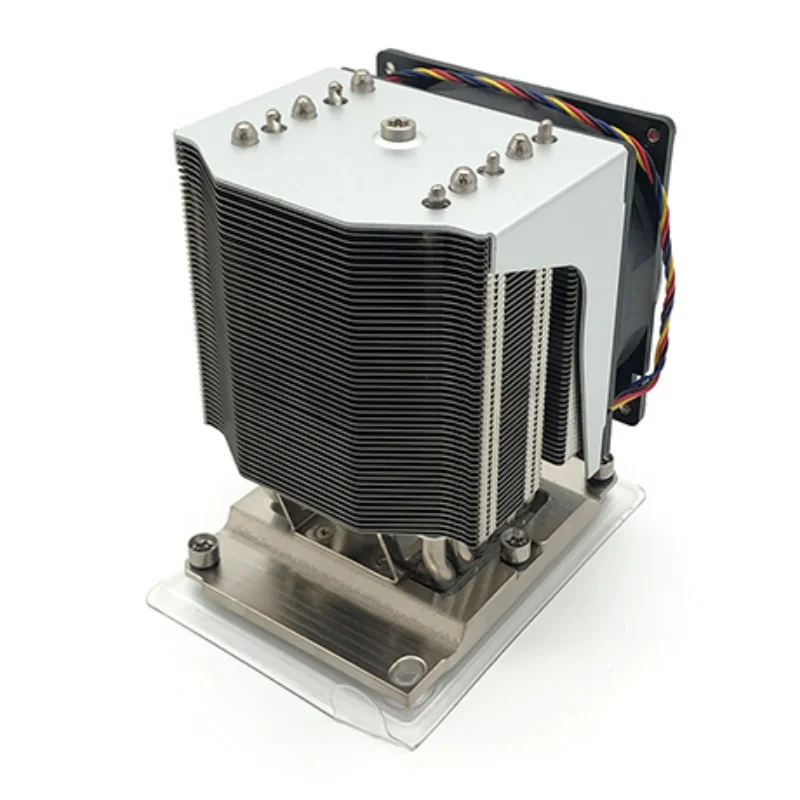 CPU Cooler for LGA 3647 Narrow Type 4U Radiator 5 heat pipes Heat Sink Side blow cooling fan LGA3647-4U-R91