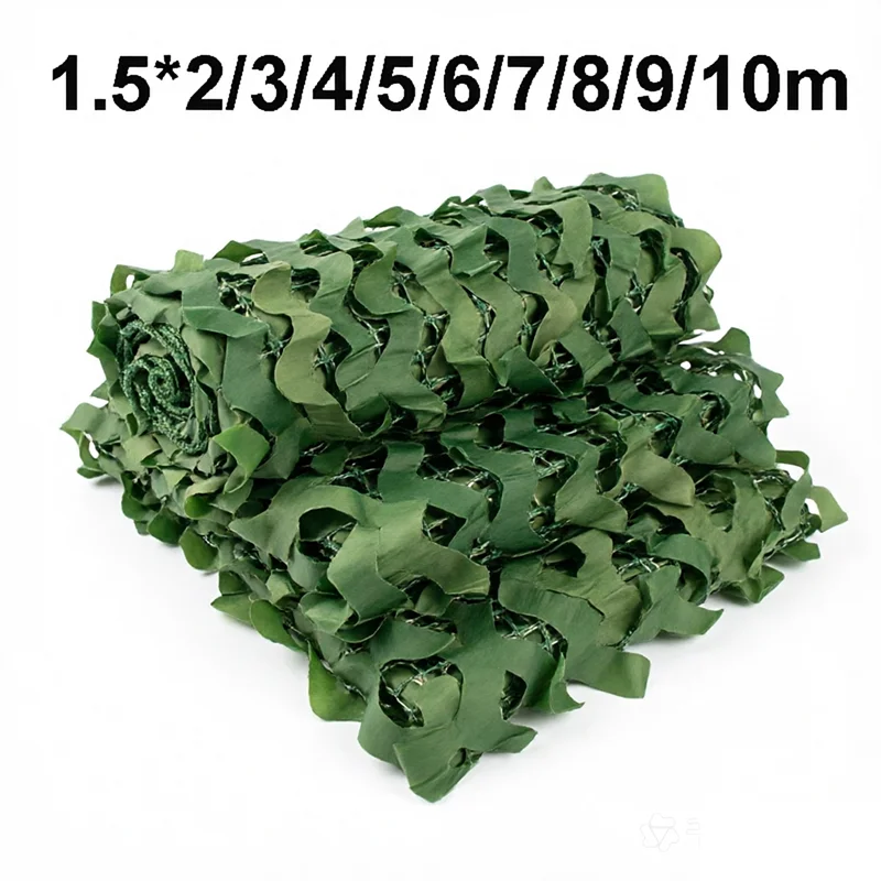 Camouflage Net 1.5mW Cover See Through Camo Netting For Hunting Blind Green Sunshade Sail Camping Outdoor Decoration Party Fence