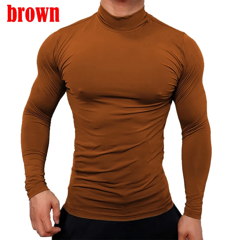 Fitness T-shirt Men Long Sleeve Training Shirts Running Compression Skinny Tops Sweaters For Men