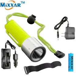 Linterna de buceo ZK20 Q5, linterna LED, linterna de buceo recargable, luz 18650, linternas de buceo subacuáticas, dropshipping