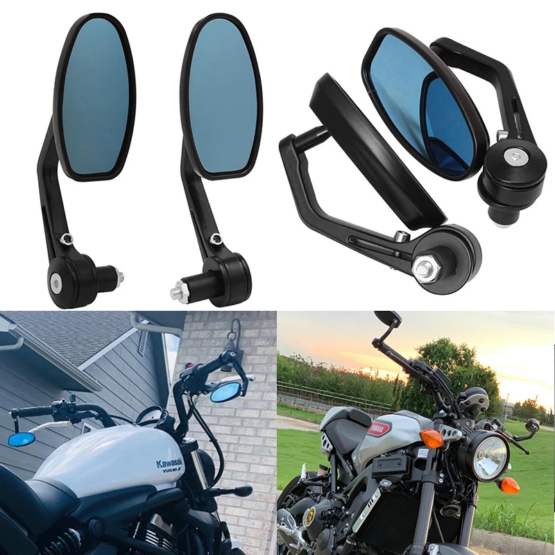 

Motorcycle Aluminum 7/8'' 22mm Bar End Side Rear View Mirror For BMW Aprilia Victory Ducati Yamaha Honda Bike ATV