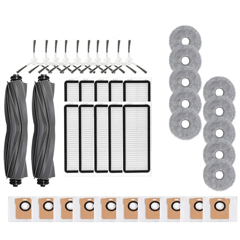 

For Dreame Bot L20 Ultra / L30 Ultra / X20 Pro Accessories Main Side Brush Mop Cloths Hepa Filter Dust Bags Parts Active