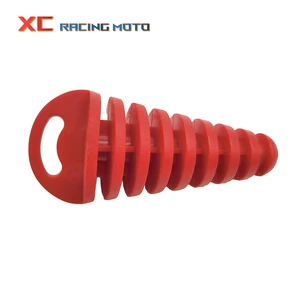 排気パイププラグモーターサイクルモトクロステールパイプPVCエアブリーダープラグ洗浄プラグパイププロテクターホンダktmヤマハ川崎ヤマハサキ 10ベストセールスニトロRCオートバイ-5