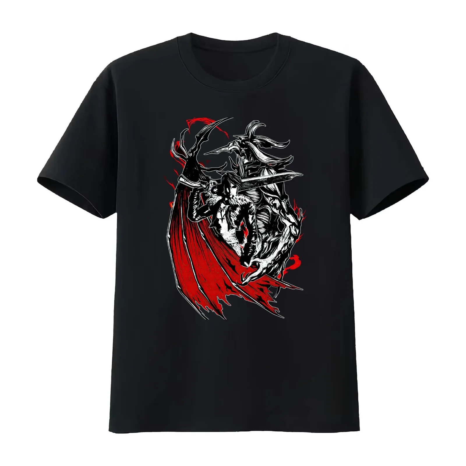 SeeD Mercenary Squall T-Shirt Summer Casual Cotton Tee Oversized Streetwear Tops Vintage Graphic Print Unisex Men Women