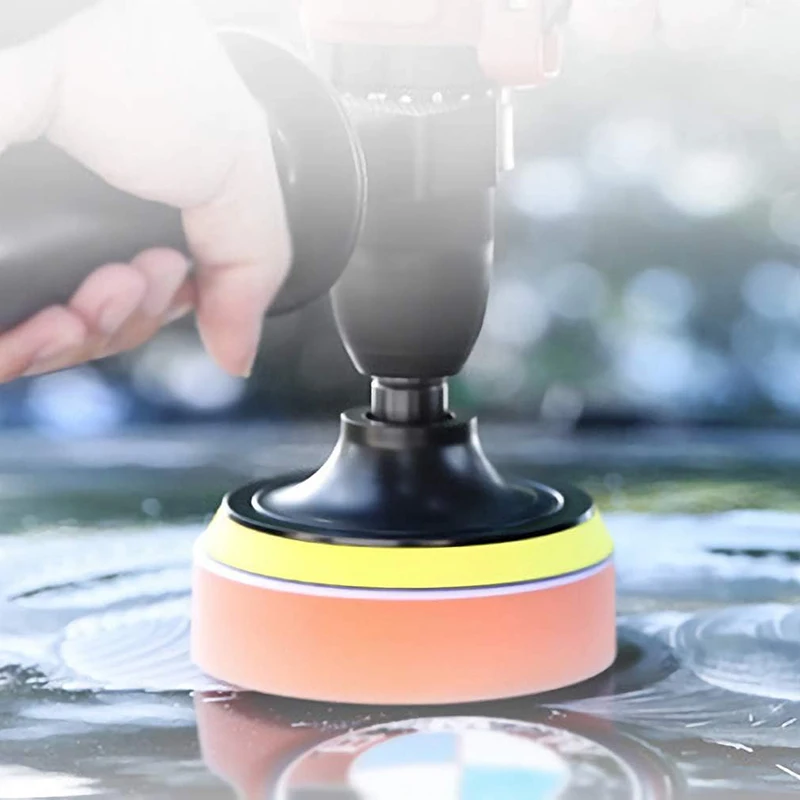 3-7 Inch Backed Polishing Pad Car Polishing Angle Grinder Grinding Wheel Sandpaper Disk Self-Adhesive Backed M10/M14 Attachment