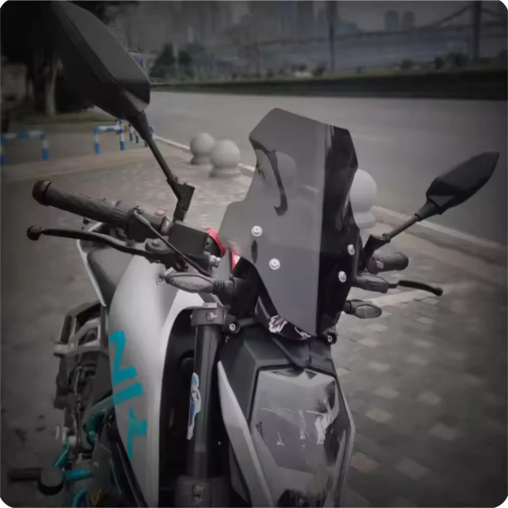 High windshield For CFMOTO NK250 250NK NK 250 Advanced Front Windshield Professional Modification Windshield Mirror