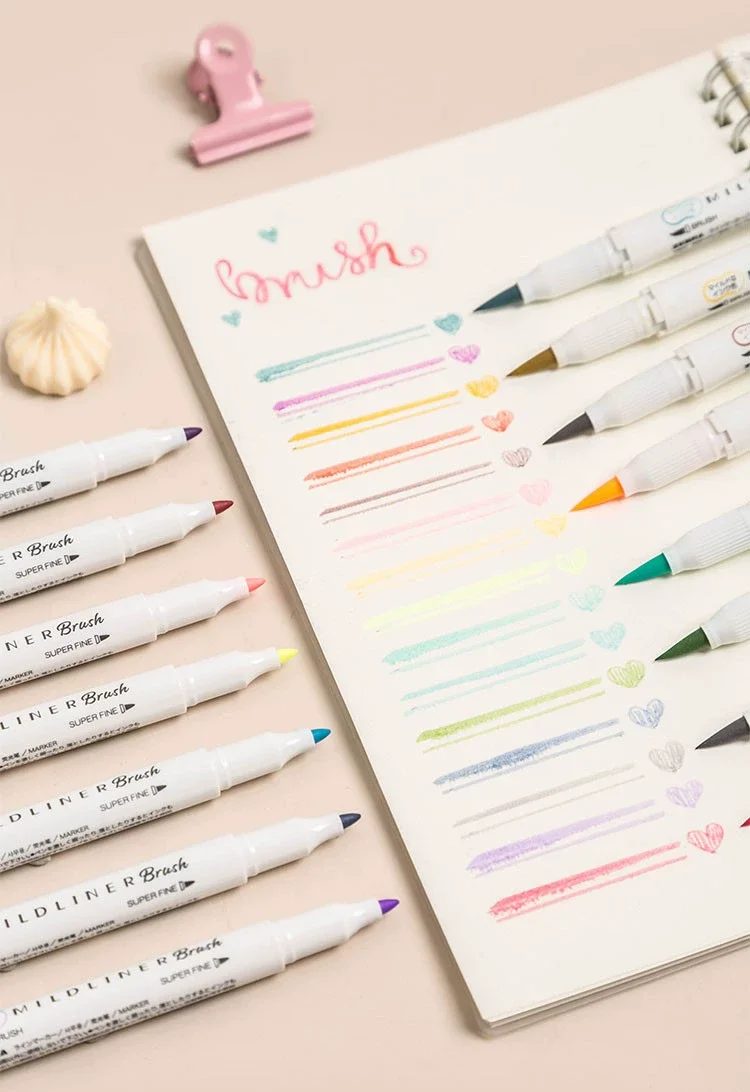 قلم تحديد ضوء حمار وحشي ، سلسلة WFT8 ، قلم تمييز برأسين ، فرشاة رأس ناعمة وطرف ناعم ، استخدام الطلاب ، قلم رسم ملون ، 1. #3