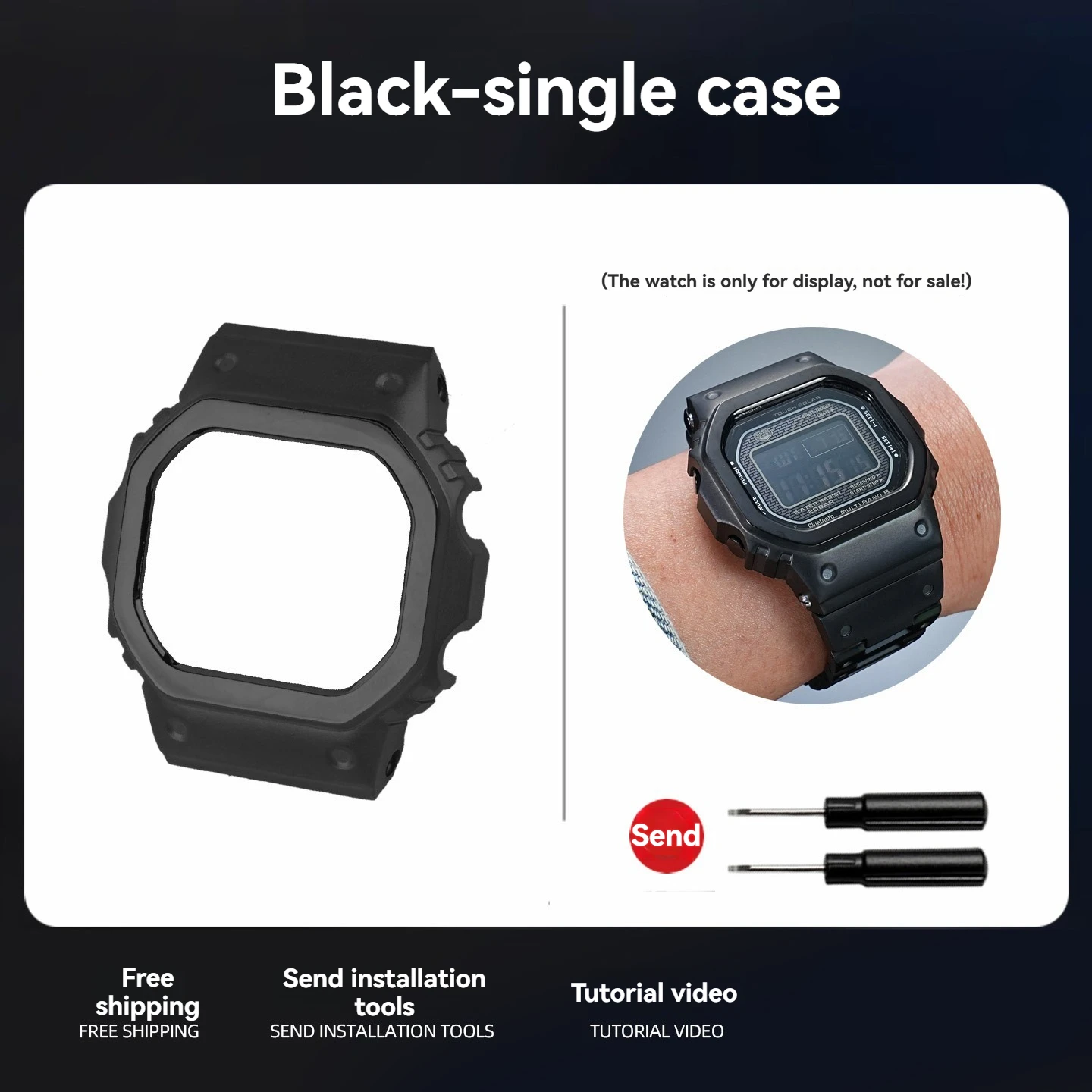 GMW-B5000 Titanium Alloy Mod Kit Strap+Case for Casio G-SHOCK 3459