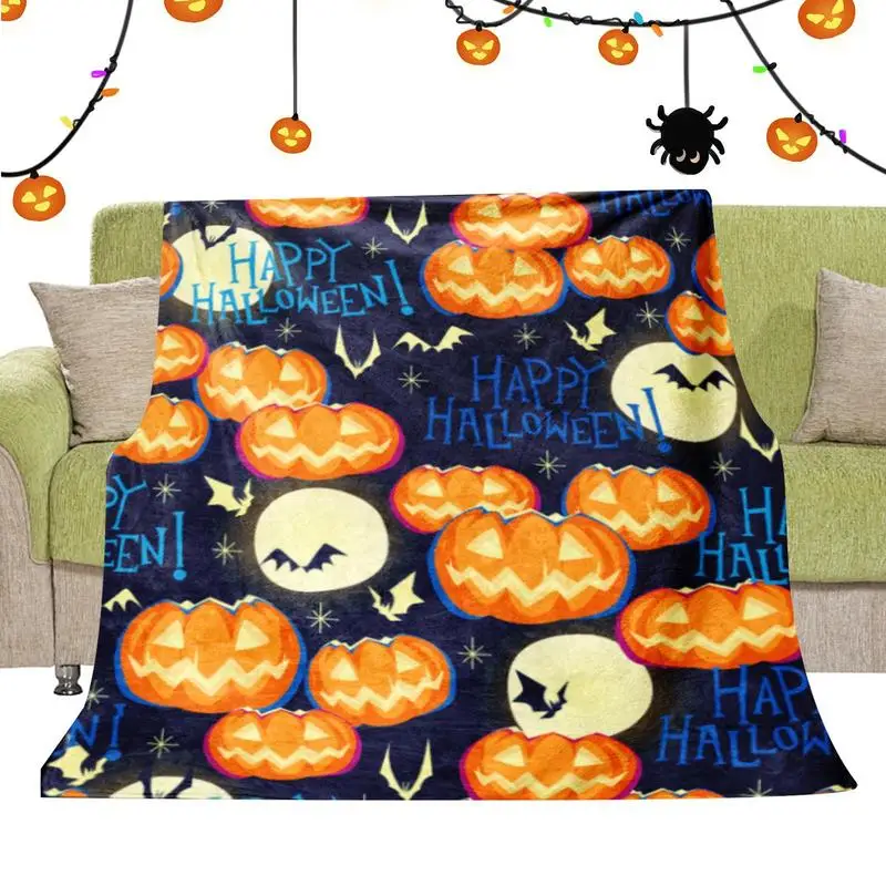 

Halloween Blanket Flannel Blanket For Couch Light Blanket Soft To The Touch And No Shedding Halloween Blanket Gift For Family