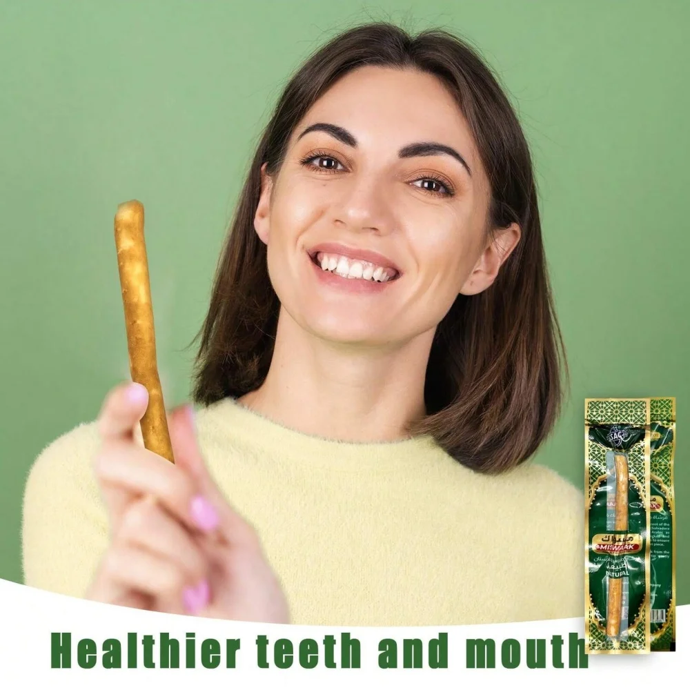 Natürliche Miswak-Zahnbürste, vakuumversiegelt, natürlicher Geschmack, traditioneller Zahnbürstenstift für gesundes Zahnfleisch, zähne frischerer Atem, Geschenk