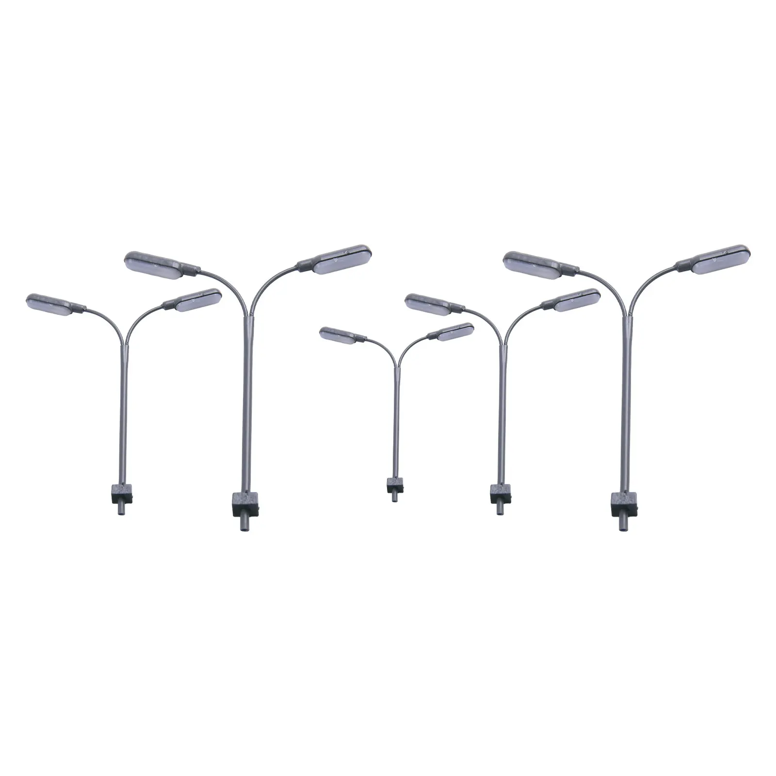 Innovative Lighting Solution Featuring Five LEDs Styled as Miniature Streetlamps Tailored to Fit into Any Model Platform Setup