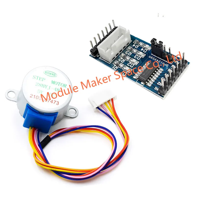 تيار مستمر 5 فولت 12 فولت 4-Phase محرك متدرج 28BYJ-48 + ULN2003 وحدة اختبار السائق لاردوينو ، محرك كهربائي صغير صغير ل PIC 51 AVR