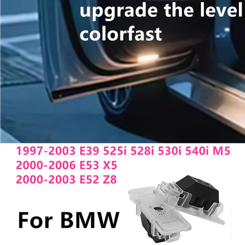 

2pcs For BMW X5 E53 2000- 2006 2005 2004 2003 2002 2001 E39 Z8 E52 Car Led Projector Door Welcome Light