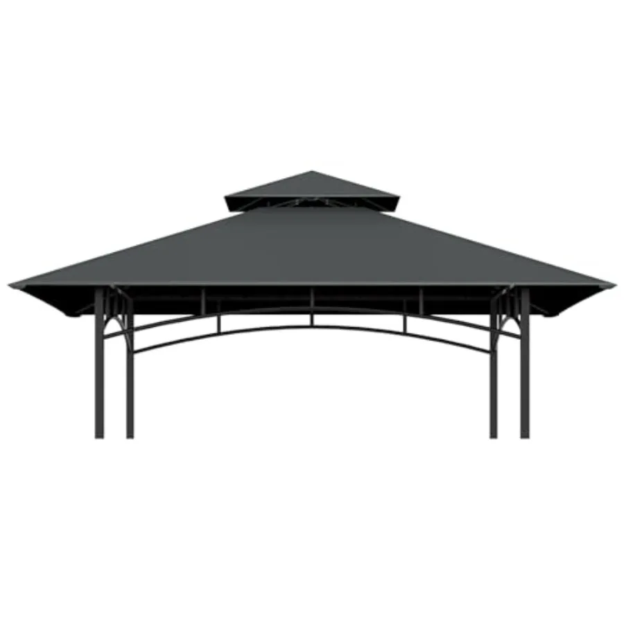 

Grill Gazebo Replacement Top 5 * 8 Outdoor BBQ Top Cover Double Layer BBQ Gazebo Top Canopy for Model #L-GG001PST-F