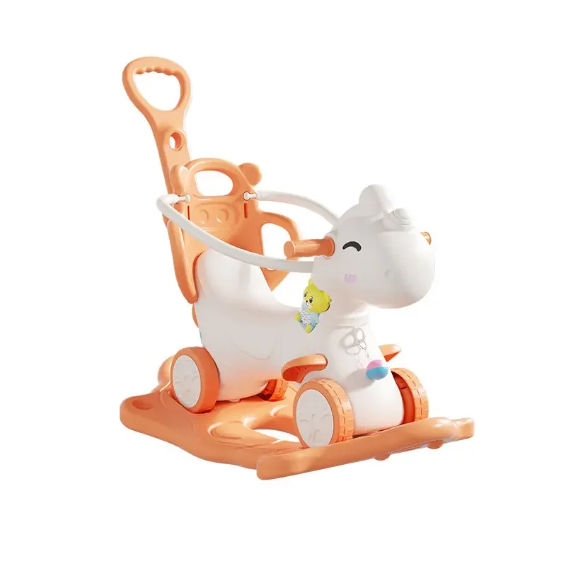 

3-in-1 Rocking Horse Ride-On Toy for Babies Toddlers Kids Play Set Boys Girls Unsex Ride On Toys Baby 1-6 Years Old Chirldren
