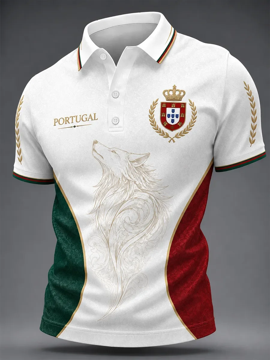2026 Edition Portuguese Fans Football Polo Shirt - 3D Print - Comfortable and Breathable - Suitable for Both Men and Women