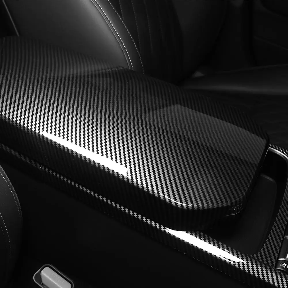 

For Kia Stinger GT2 2018-2023 ABS Carbon Fiber Central Console Armrest Panel Cover Trim