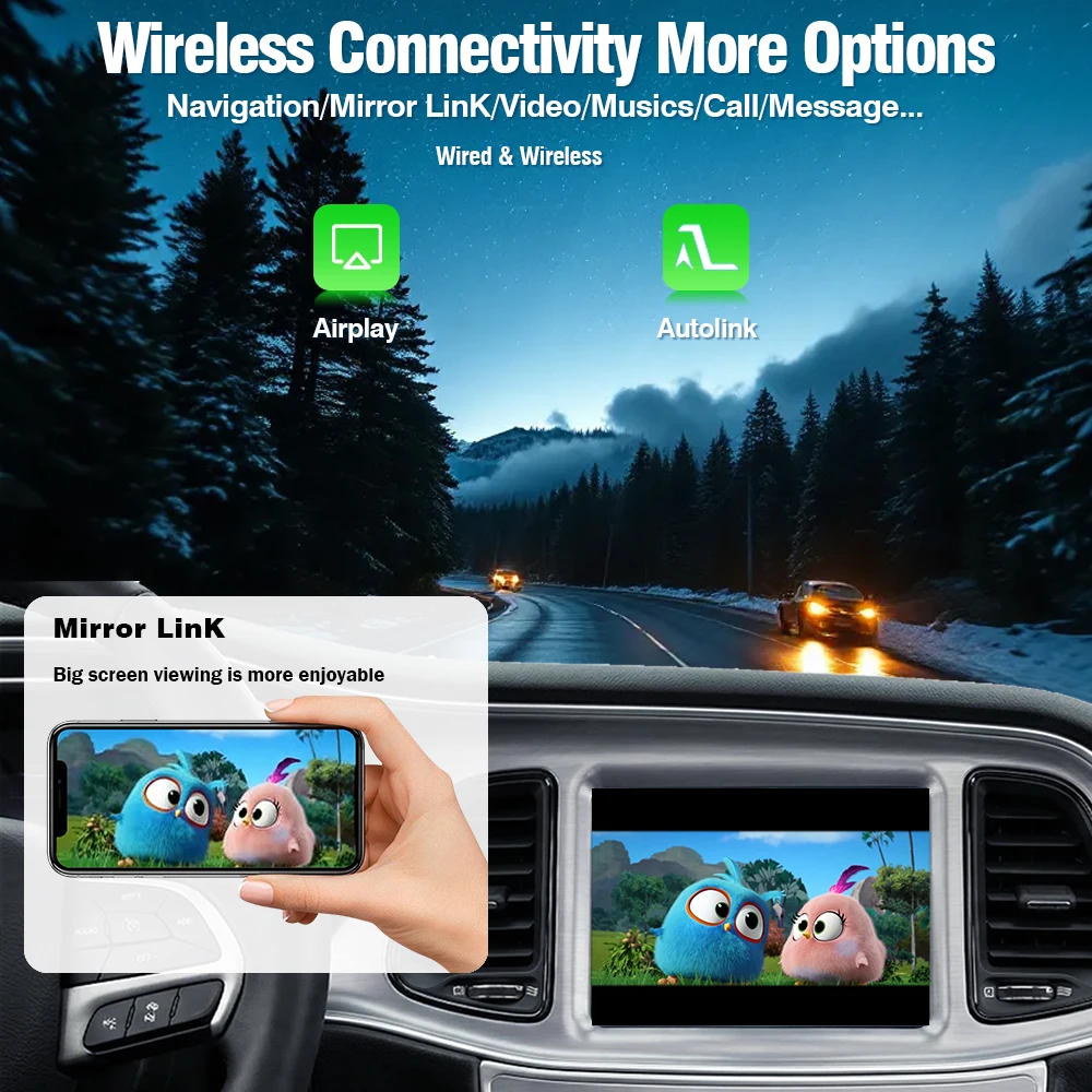 Afbeelding 4: AUTOTOP Draadloze Linux CarPlay Interface Box voor Dodge Challenger JCUV Journey Viper Ram Android Auto Retrofit Decoder Kit Wi-Fi
