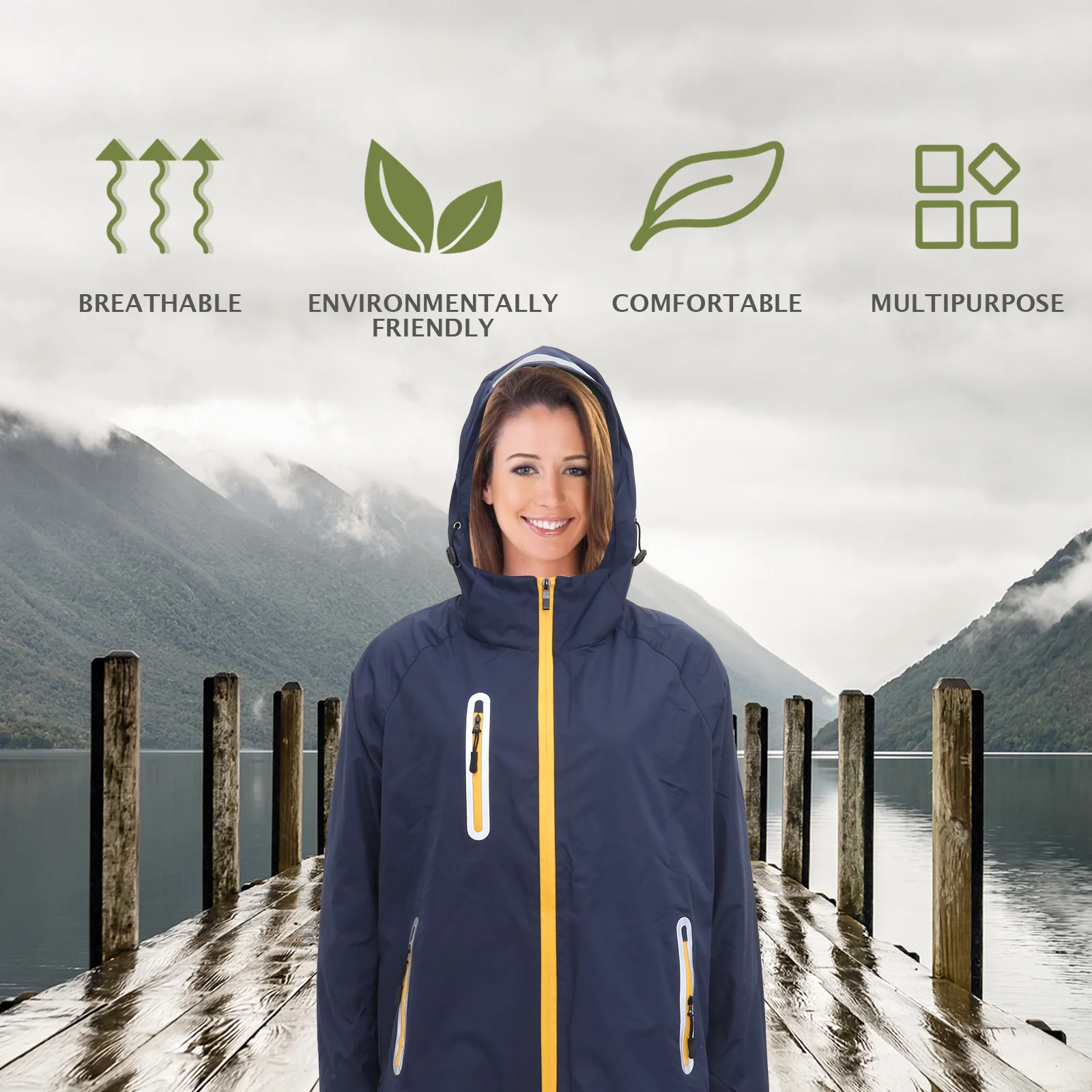 

Mountaineering Suit Waterproof Hooded Outdoor Coat Polar Fleece Windproof Warm Winter Ski Hiking Jacket