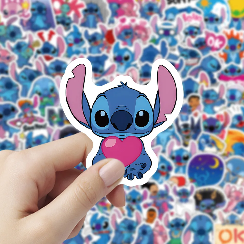

100PCS Kawaii Cartoon Cute Stitch Sticker Funny Doodle Waterproof Decal Toy Gift for Refrigerator Scrapbook Luggage Sticker