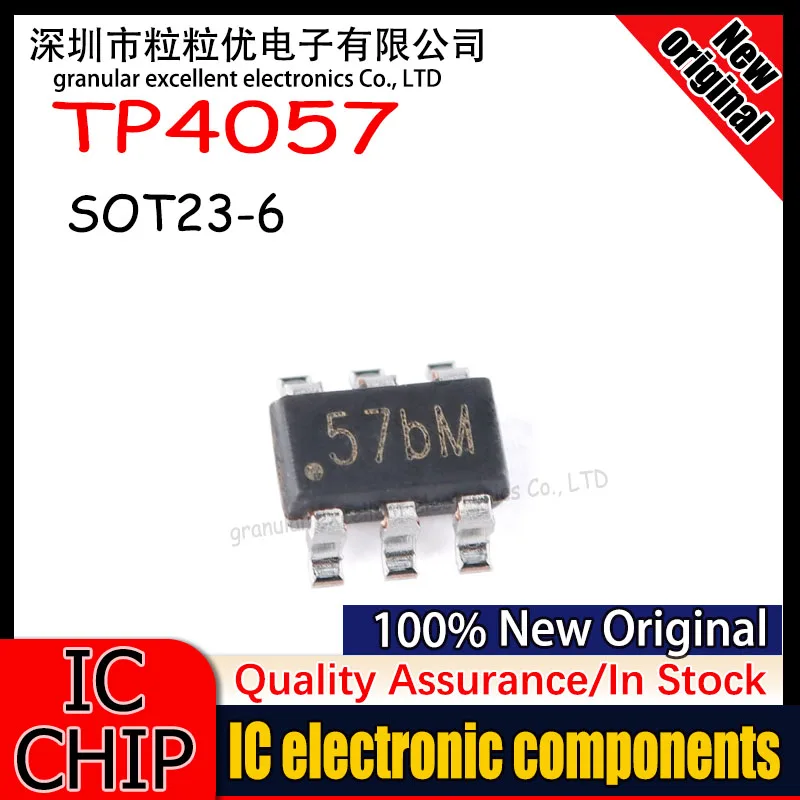 (50-100piece)100% New TP4057 4057 57.. SOT23-6 In Stock IC Chip Chipset