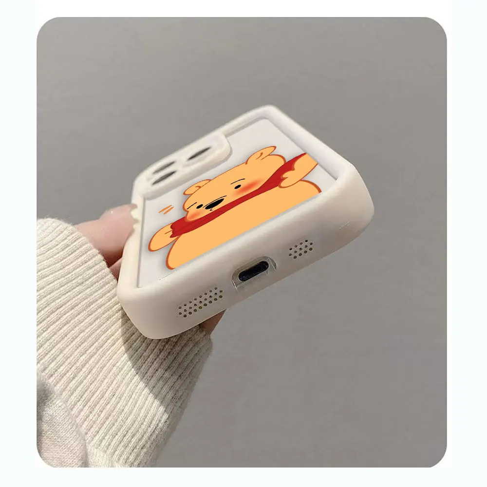 Disney Winnie The Pooh Bär Telefon Fall Für MOTO G9 G24 G32 G34 G35 G52 G53 G54 G60 G75 G84 G85 E22 E32 E40 EDGE 40 50 60E Fall