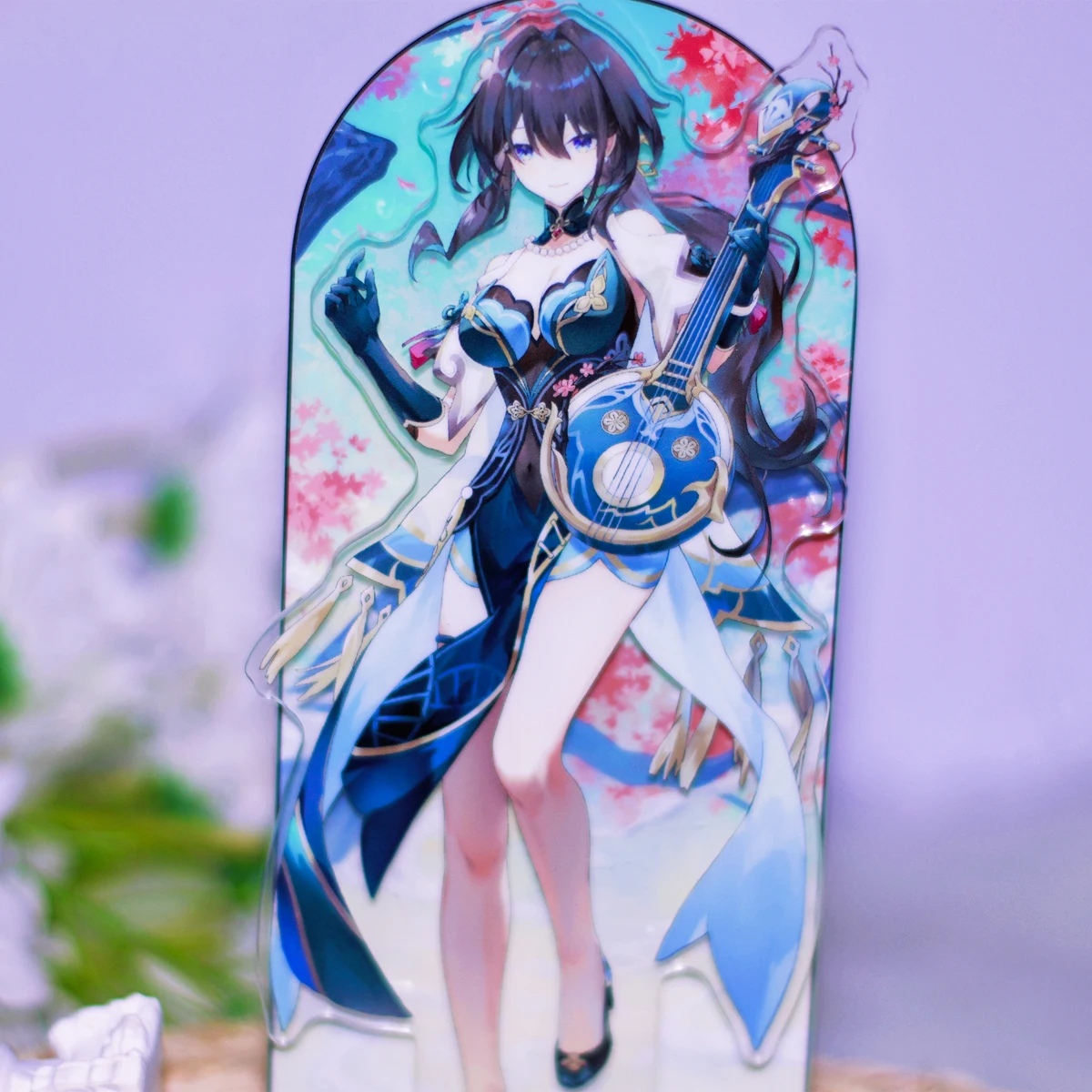 Game Anime Honkai: Star Rail Ruan Mei Theme Cartoon Acrylic Stand Figure Model Cosplay Quicksand Mahjong Colored Paper Decor