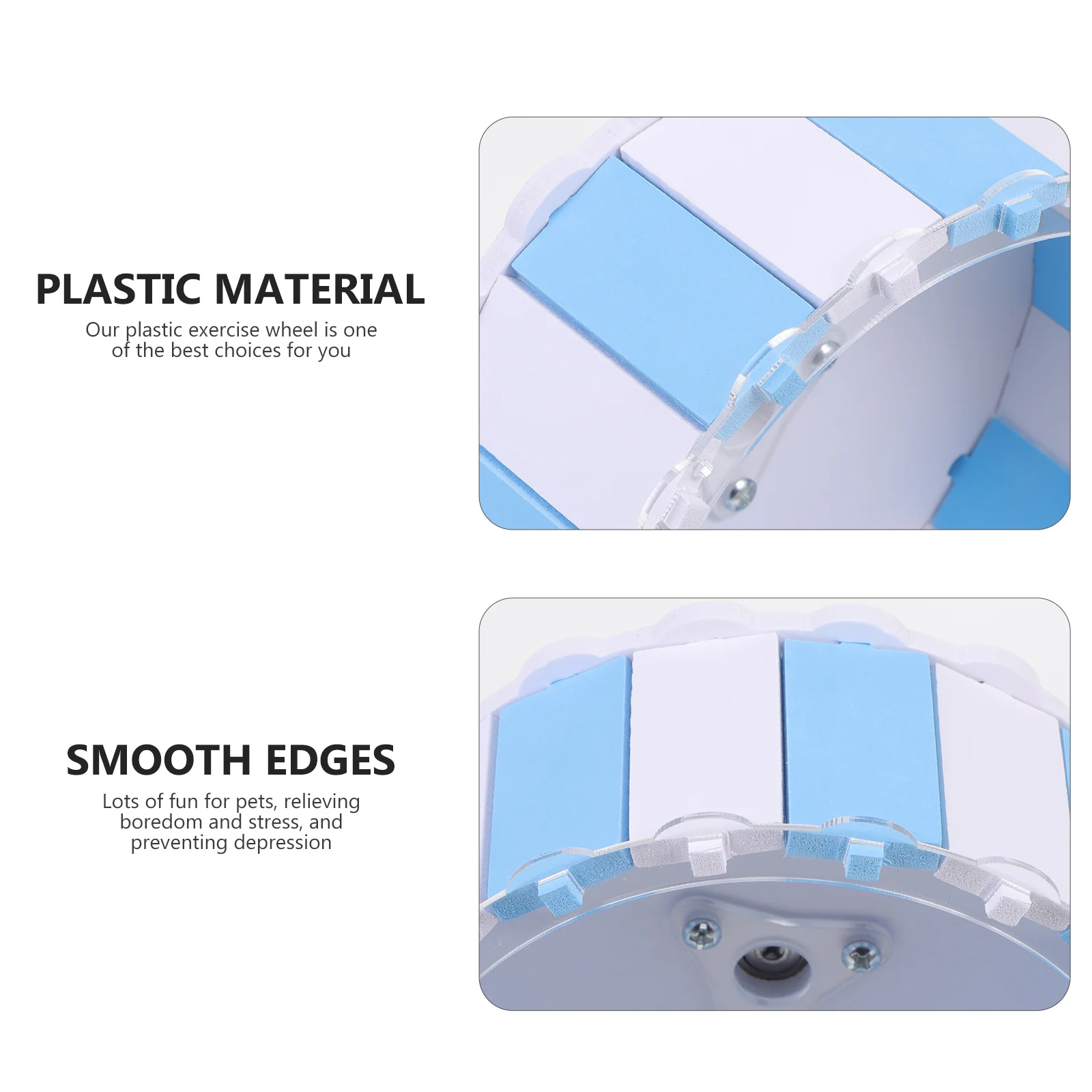 

1Pcs Silent Hamster Exercise Wheel Colored Small Animal Running Machine Desktop Stand Clear View Healthy Growth