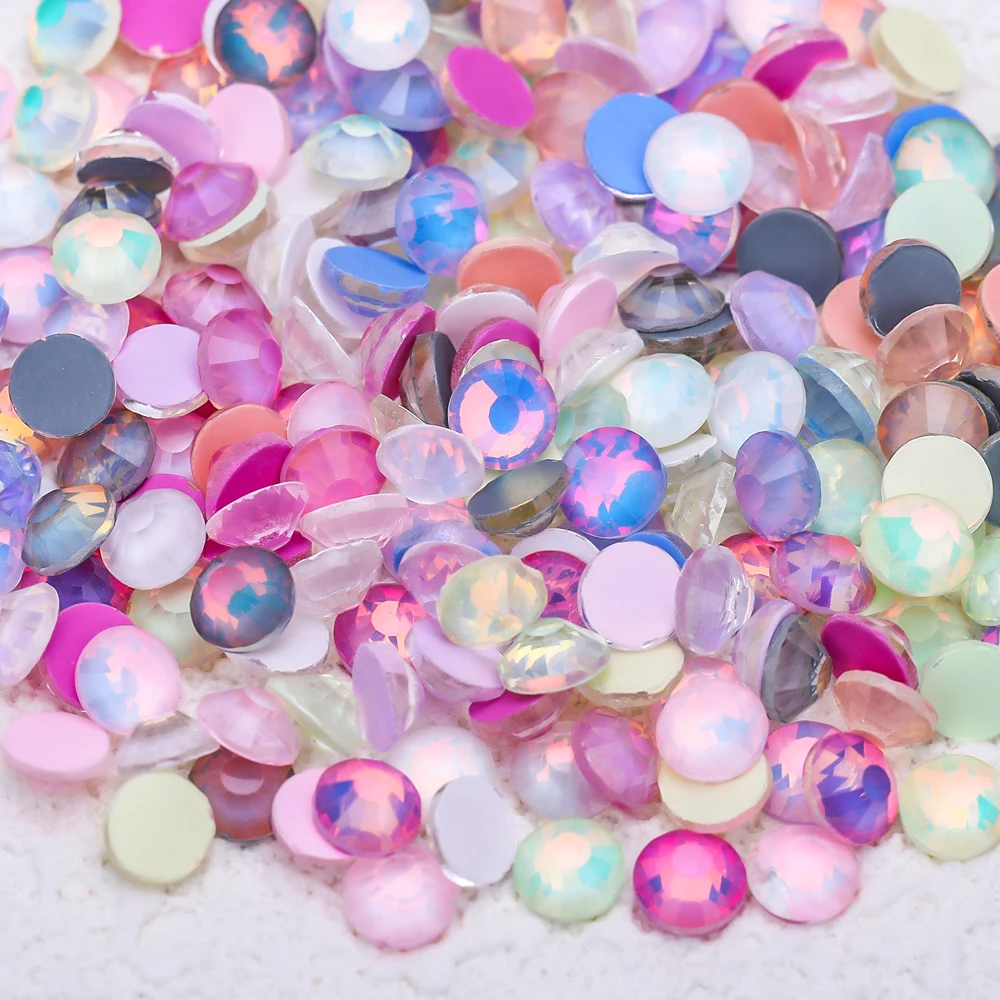 VC Glitter opale luminoso Non Hotfix Strass Crystal Nails Strass muslimfor Dress Nail Charms Nail Art Diamond vestidos