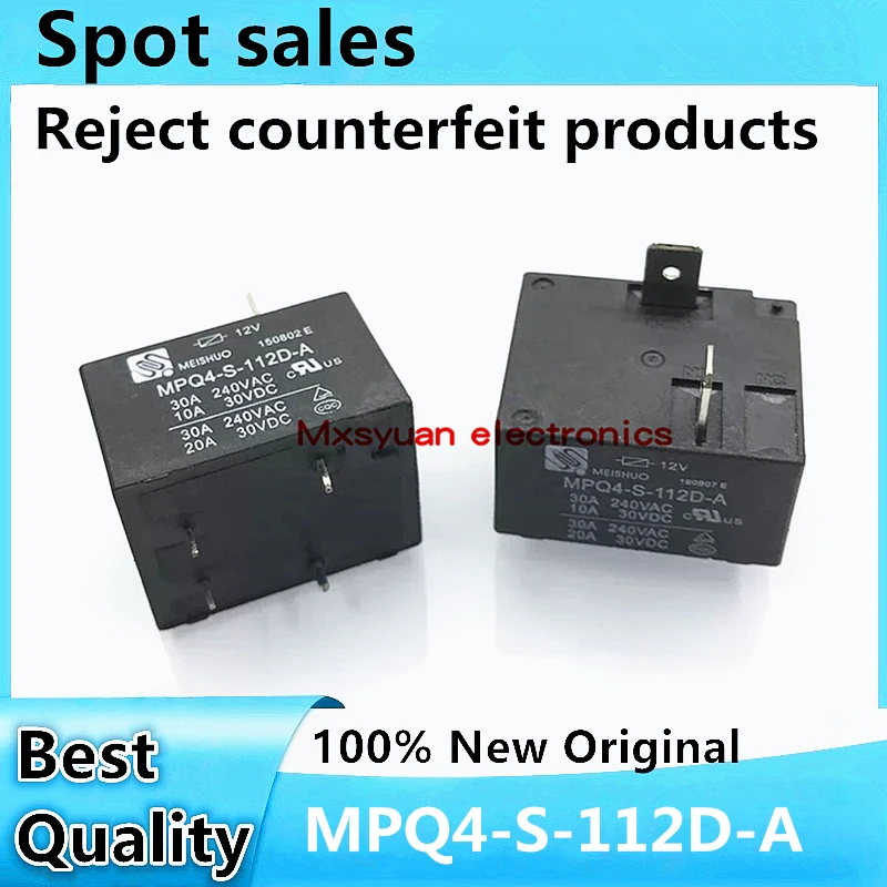 5~50pieces MPQ4-S-112D-A MPQ4-S-112D MPQ4 DIP 30A Power Relay 4-pin 12VDC 12V  Normally Open 100% New original in stock
