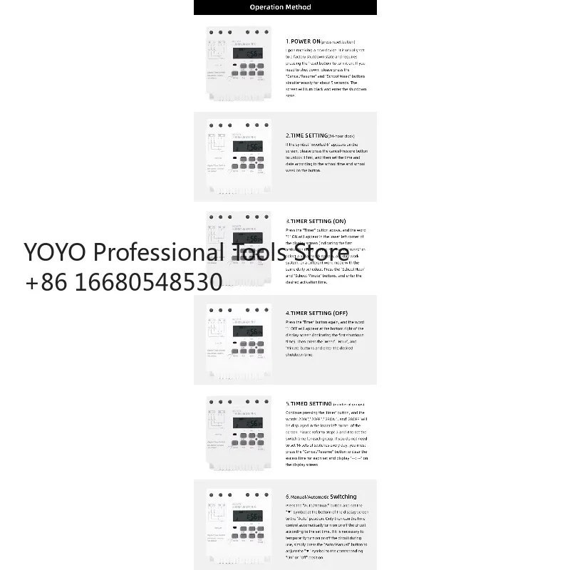 

8dfCommunication 380V Programmable Timer Switch Programmable Electronic Timer Switch/time On/off