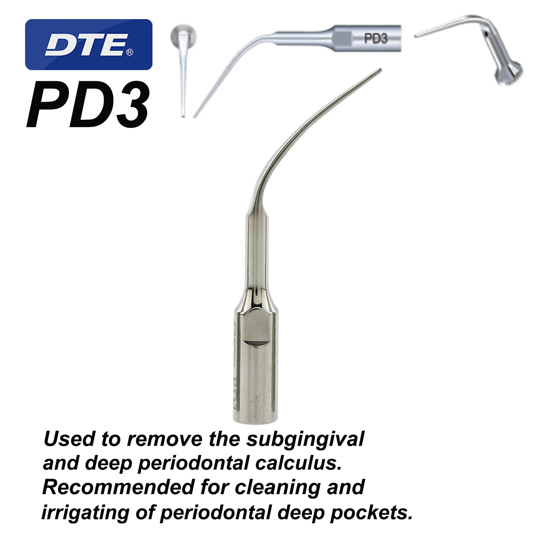 Dental Ultrasonic Scaler Tips Endodontics Root Canal With Diamond Coated PD3 PD3D PD4 PD4D for DTE NSK SATELEC