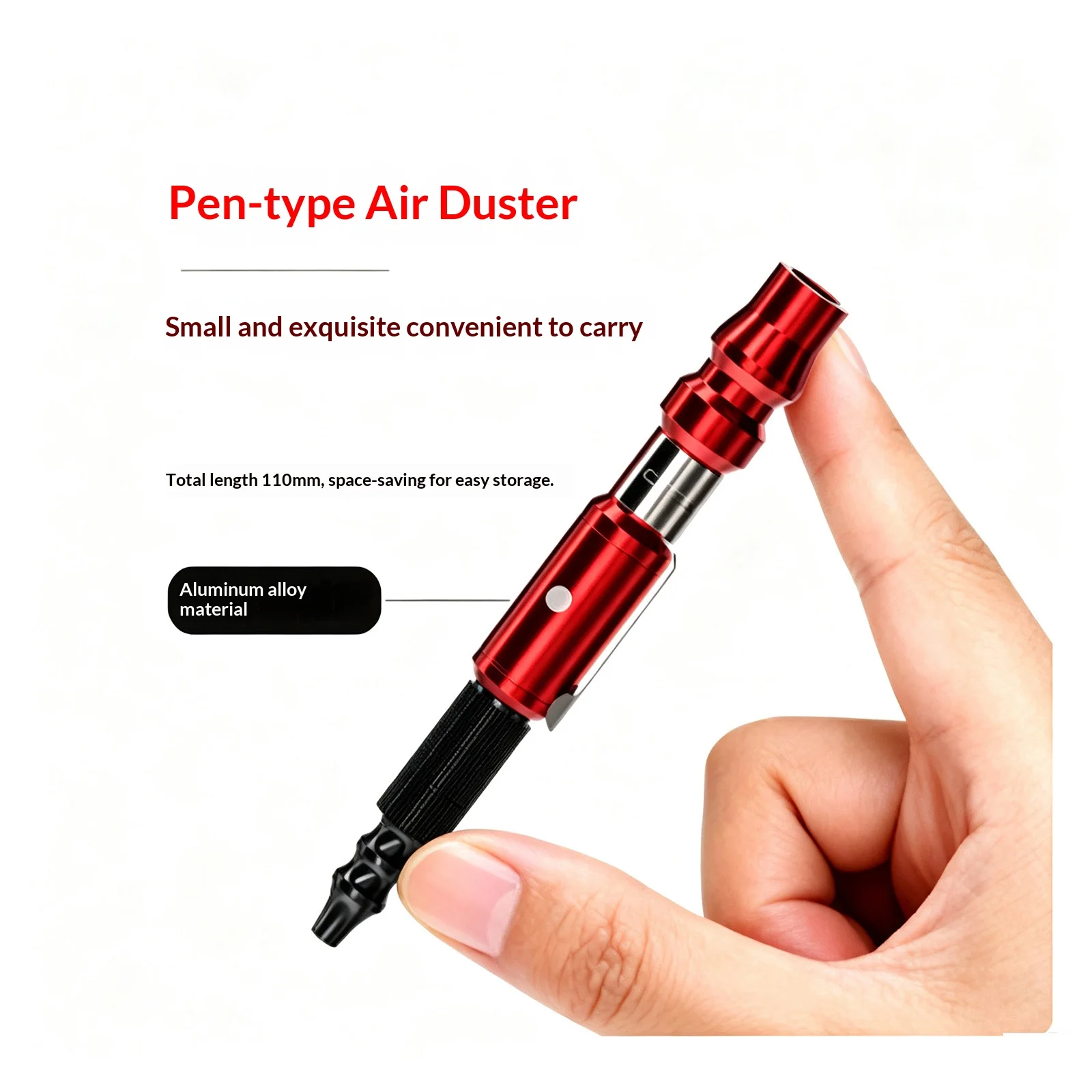 High‑Pressure Pneumatic Air Blow Gun Portable Aluminum Alloy Mini Dust Blower for Workshop Machinery Cleaning