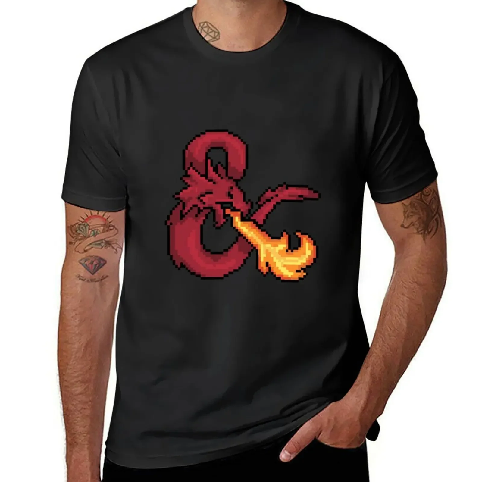 D&D logo shaded T-Shirt shirts graphic anime stuff custom shirt sports fans plain t shirts men