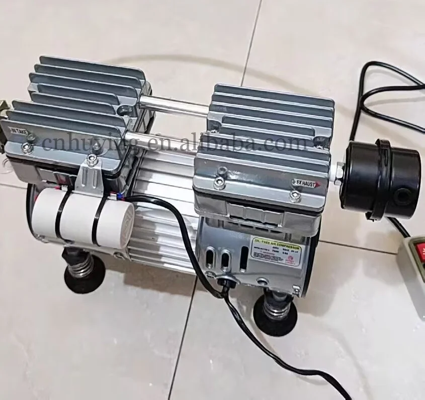 High Quality oil free vacuum pump 750W 1500W 5CFM 10CFM oil free air compressor with filter and oil less air pump