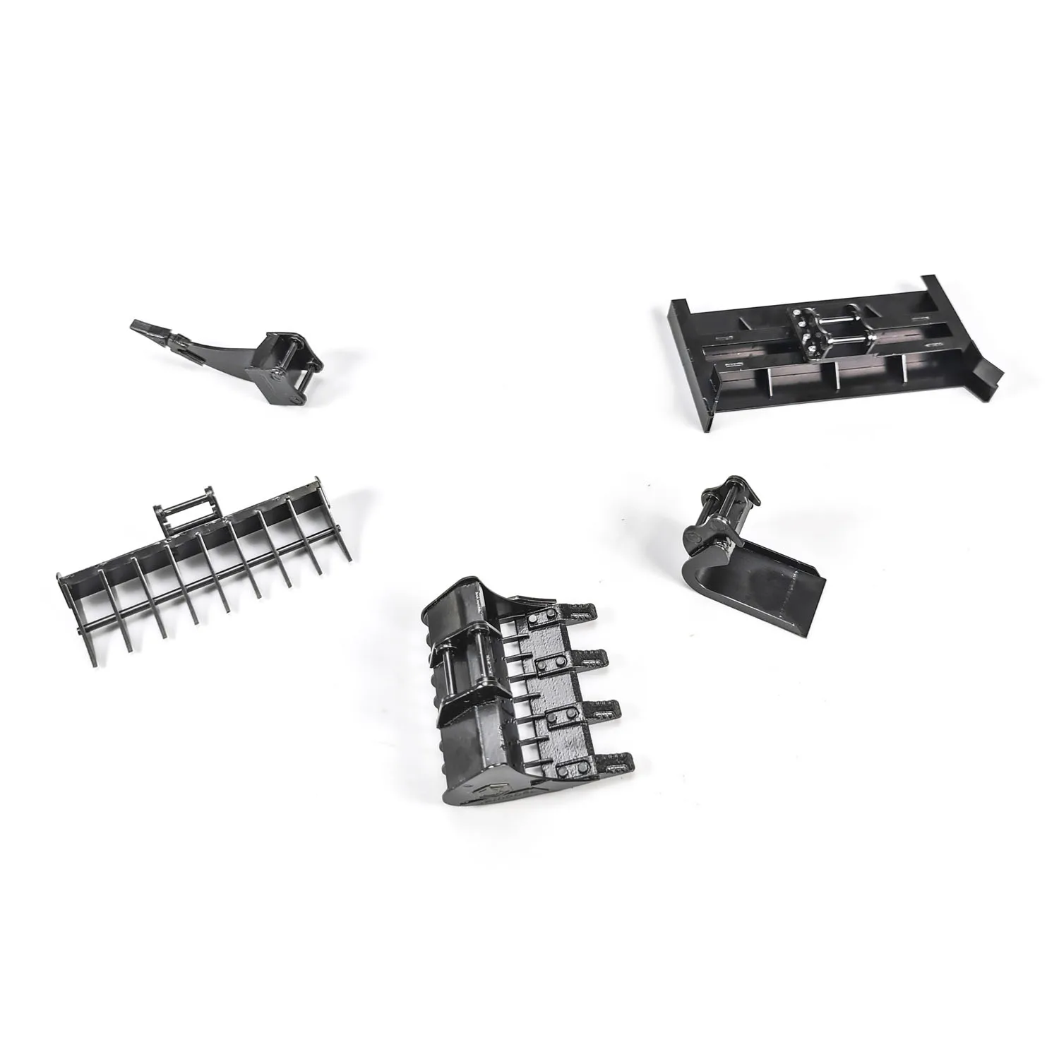 Parts Metal Ripper Rake Grille Leveling Beam Bucket Spare for Toy JX Model 1/14 E20 RC Hydraulic Excavator Remote Control Digger