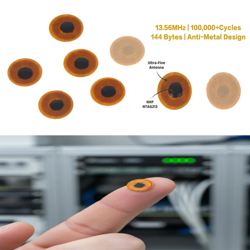 

5/10 шт., 6 мм, NXP NTAG213, NFC-метки, программируемые RFID-наклейки, круглые водонепроницаемые гибкие FPC NFC-этикетки для телефонов и носимых устройств