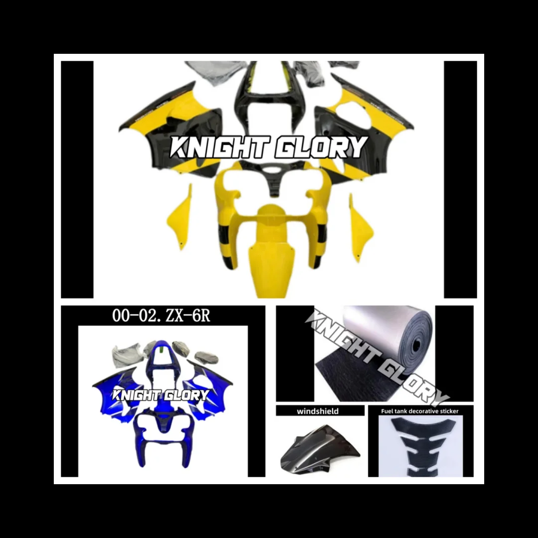 

Injection molding kit, suitable for ZZR600 from 2004 to 2009, 636 ZX-6R from 2000, 2001, and 2002 models of motorcycle body comp
