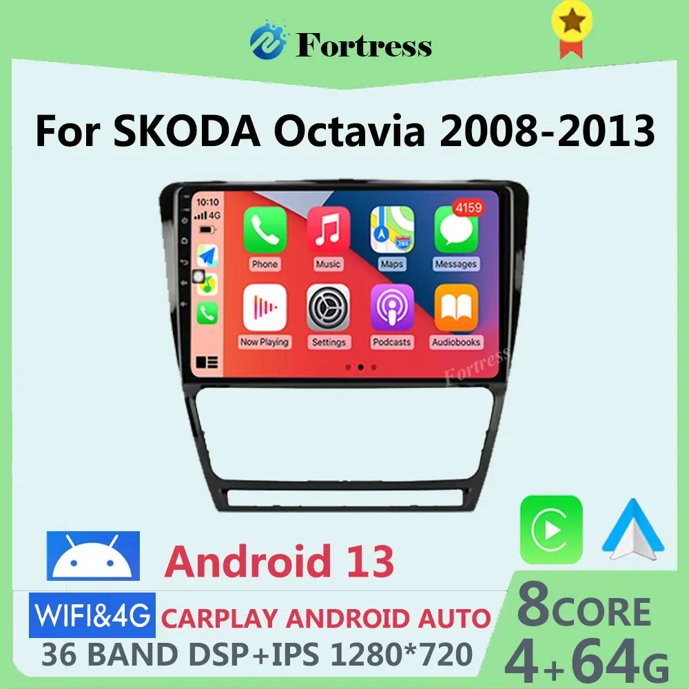 

Android 12 Car Radio For Skoda Octavia 2 A5 2004-2013 Navigation Multimedia Video Player Stereo 2 Din Carplay Auto DVD Head Unit