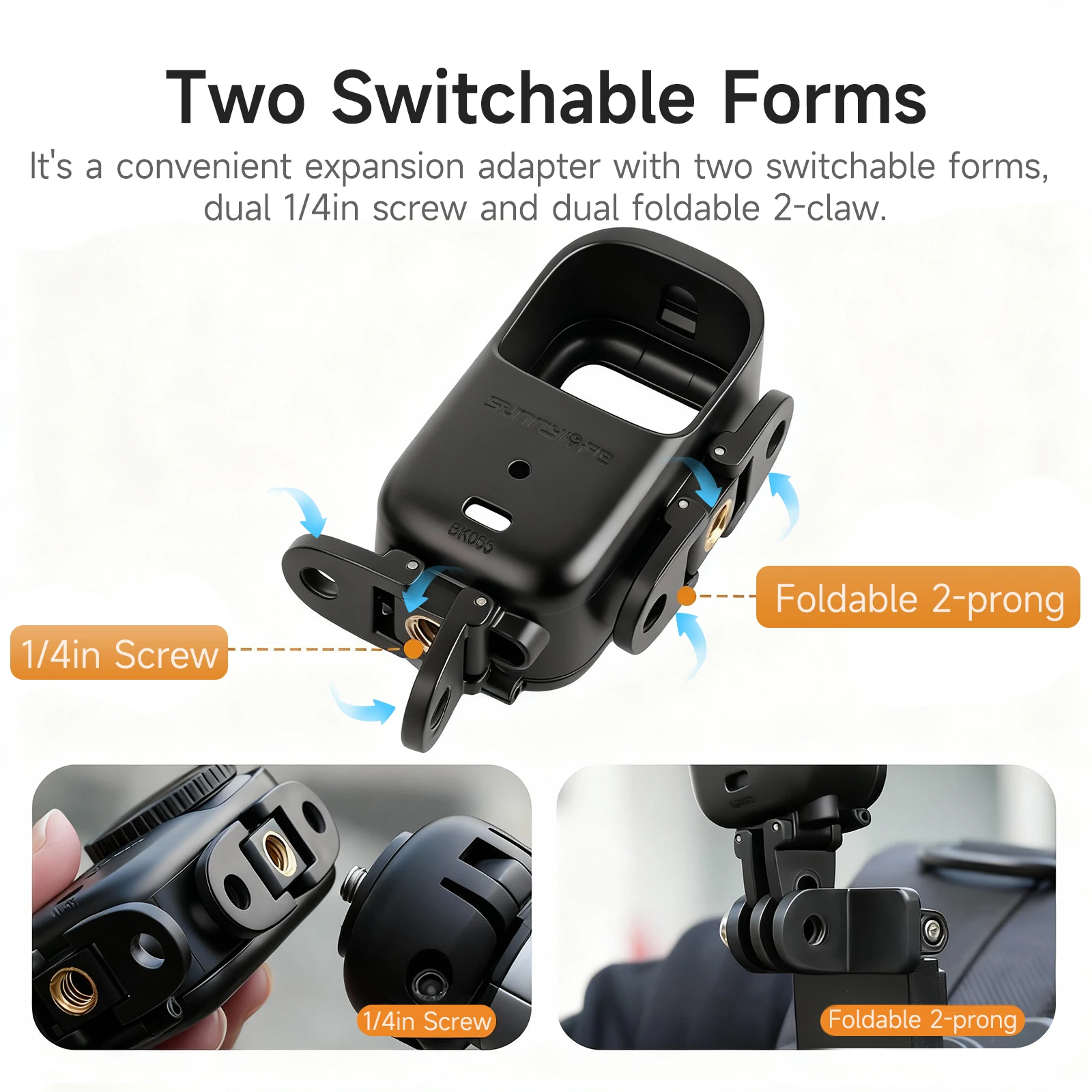 

Quick-Release Adapter for DJI OSMO Nano Horizontal/Vertical Shooting Bracket and Expansion Frame