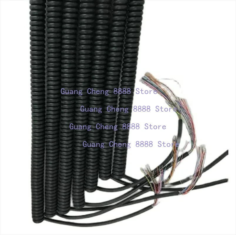 الجملة 12 15 16 17 18 19 21 النوى الربيع كابل حلزوني ملفوف كابل ل CNC يده التشفير دليل مولد نبضات MPG