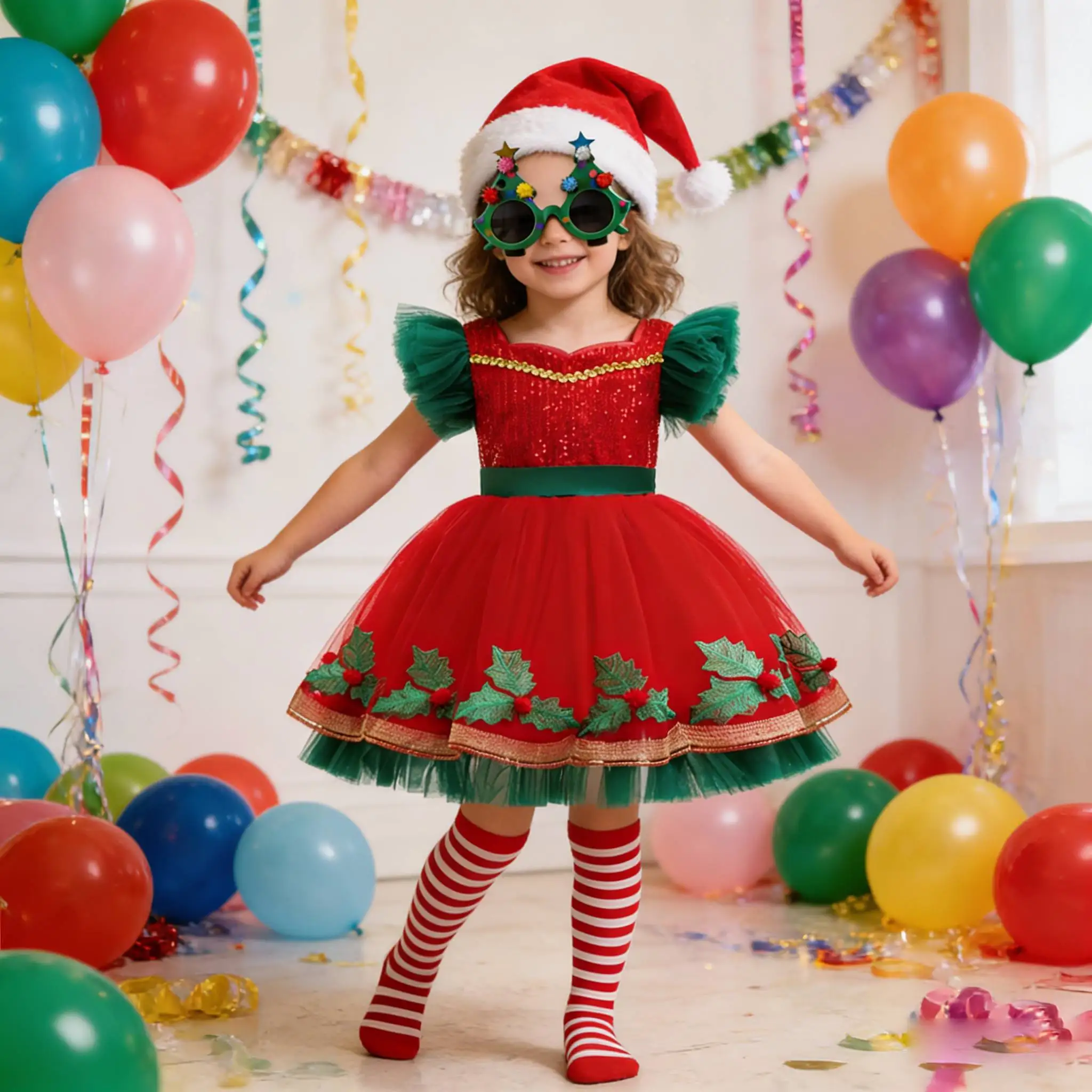Rotes Prinzessinnenkleid für Mädchen 2026 Festliches Kleid für Mädchen Modische Luxus-Sets Party Bühnenauftritt Mädchen Neujahr Elegante Kleidung