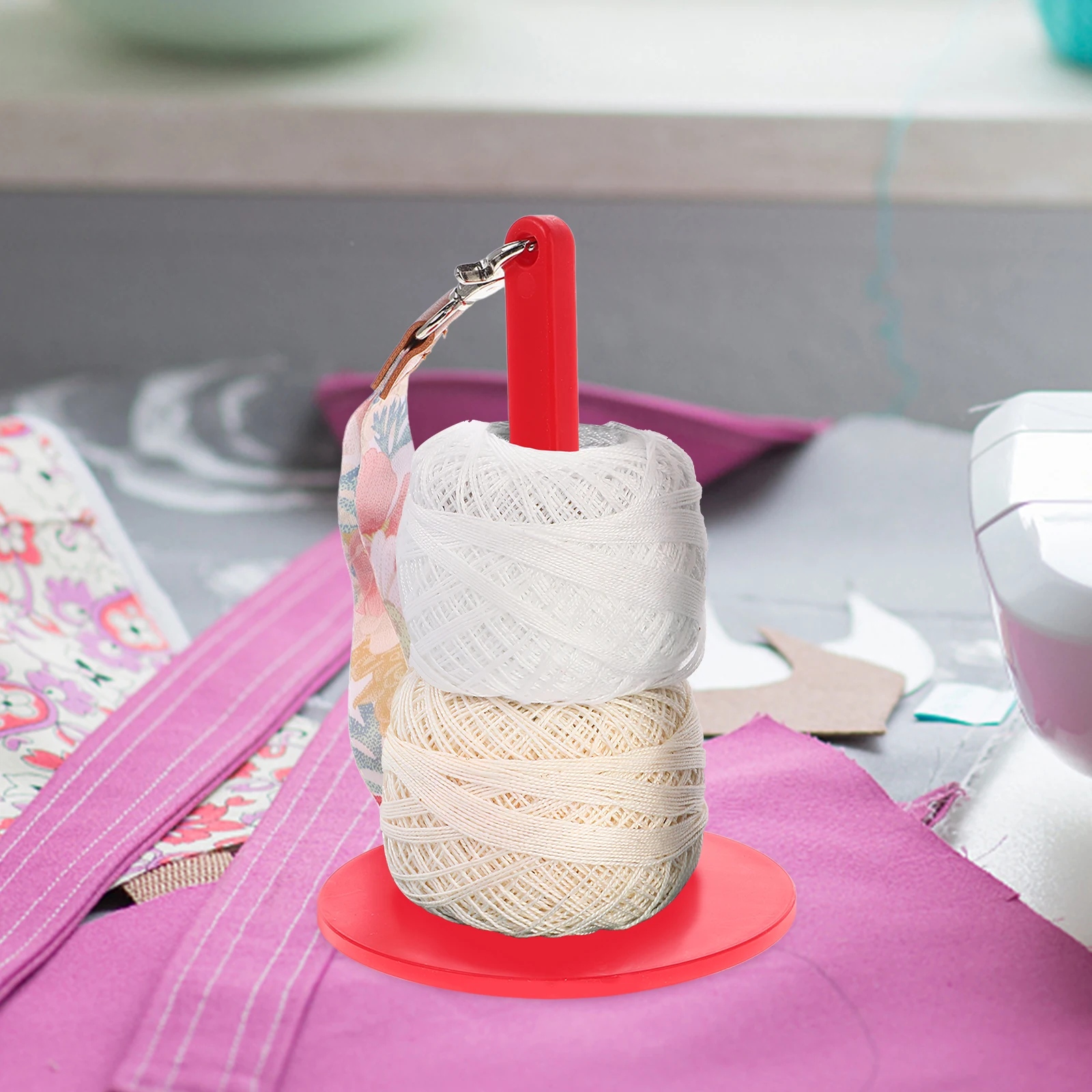 

Holder For Knitting Crocheting, Portable Wrist Yarn Ball Spinner Organizer, Acrylic Hanging Yarn Storage, Travel Crochet