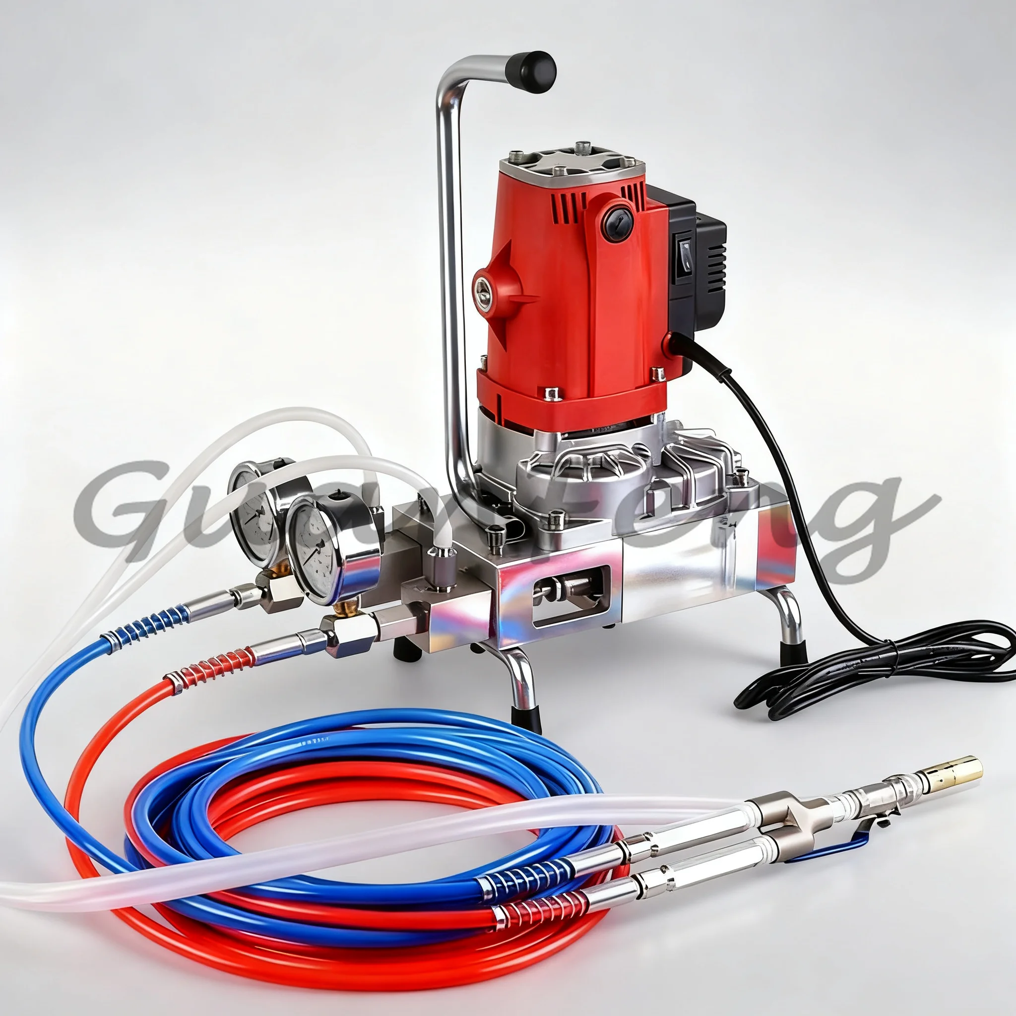 High Pressure Dual Component Acrylic Grout Injector, Water Curing Non-Crushing Machine for Sinking Water Repair