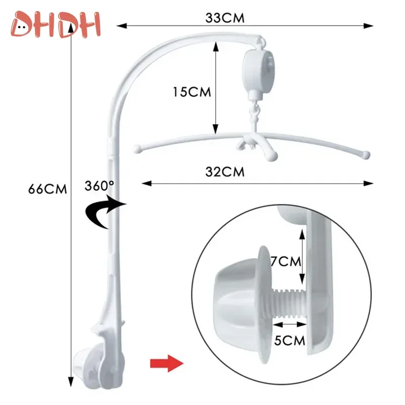 Sonajeros móviles para bebé, juguetes para bebé de 0 a 12 meses, soporte para cuna con carrusel, móvil para cama, campana, juguetes hechos a mano para mamá para recién nacidos