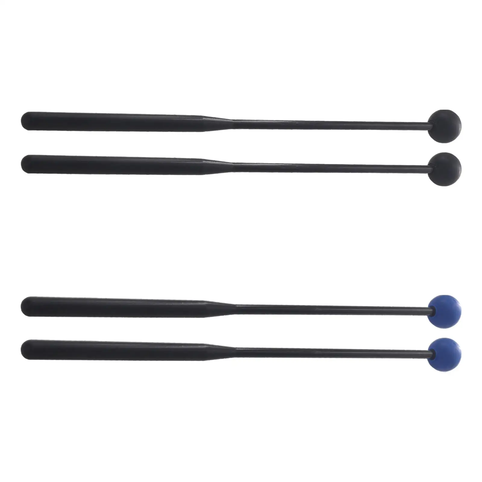 2Pcs Drum Mallet Rubber Mallet, Percussion Multifunctional 12'' Percussion Drumsticks for Exercise Carillon Xylophone Stage