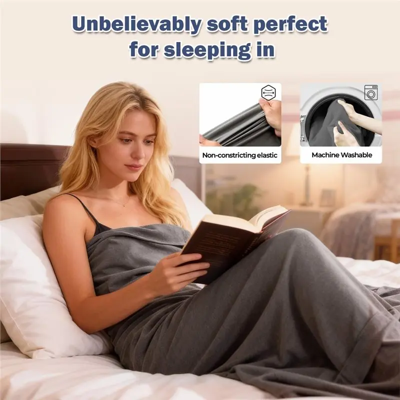 B23B Wearable Sleeping Bag For Adults, Breathable Sleep Sack Blanket, Portable Cozy Wrap For Travel, Home, Camping L
