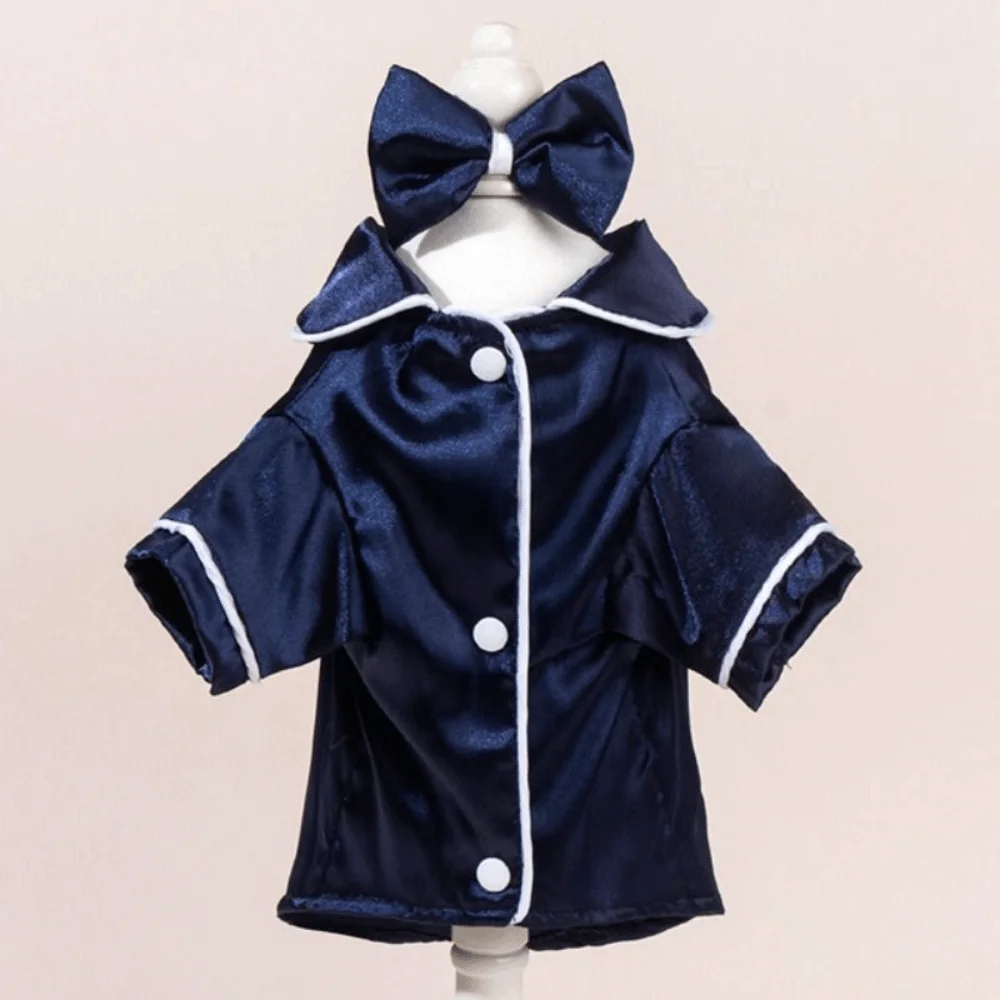 

Trendy Soft Pet Silk Pajamas XS/L Thin Fabric Dog Shirt Comfortable Skin-friendly Cat Clothes Summer Season