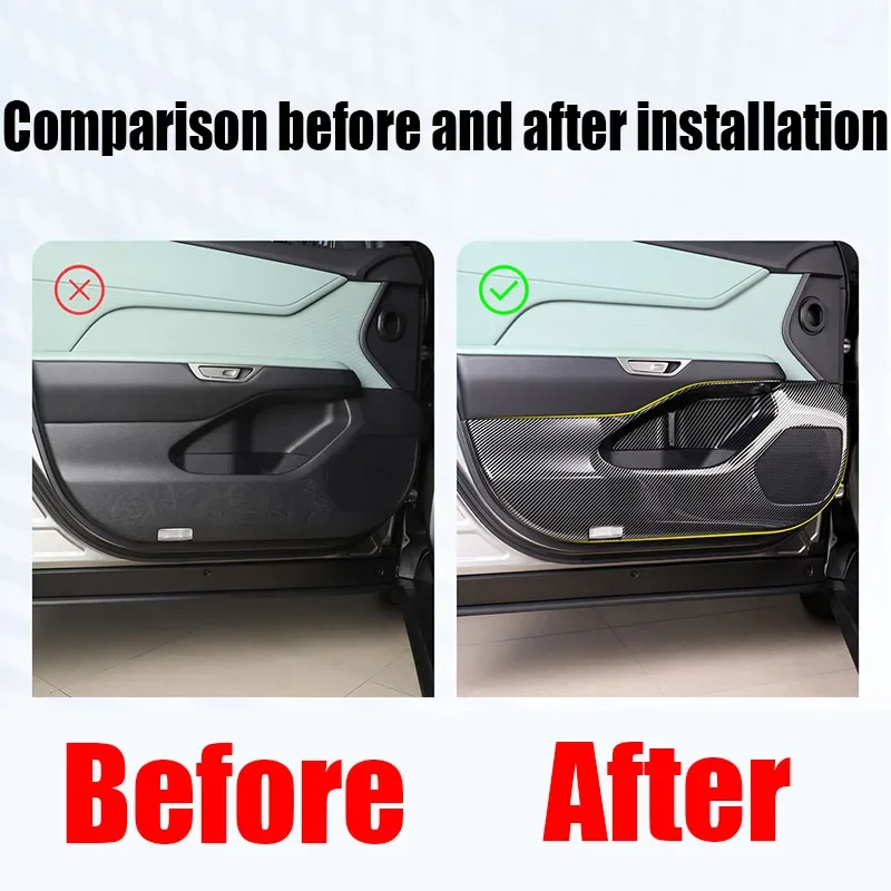 For Lexus ES 350h 350e 500e 2026 2027 Car Door Anti Kick Cover Plate ABS Protective Trim Panel Interior Decoration Accessories